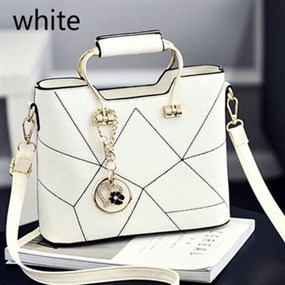 Stylish Bag - White/Gold
